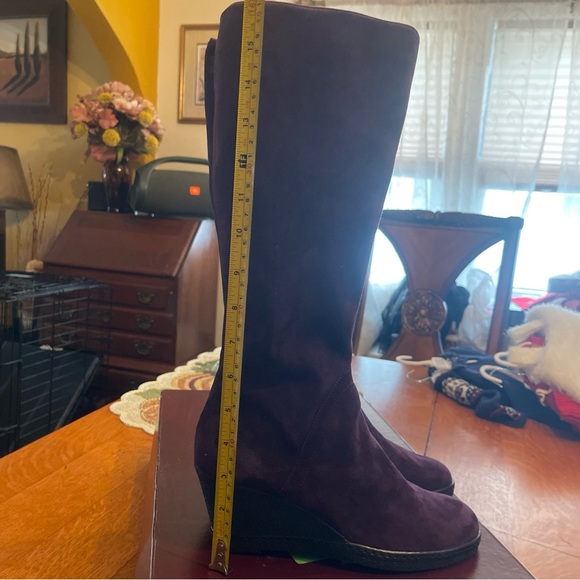 Amalfi Plum Heeled Boots - Picture 4 of 6